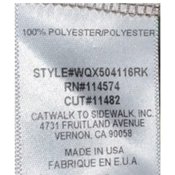 RO & DE Blouse Womens Small Green Camo One Shoulder Long Sleeve Top Made USA - Picture 5 of 7